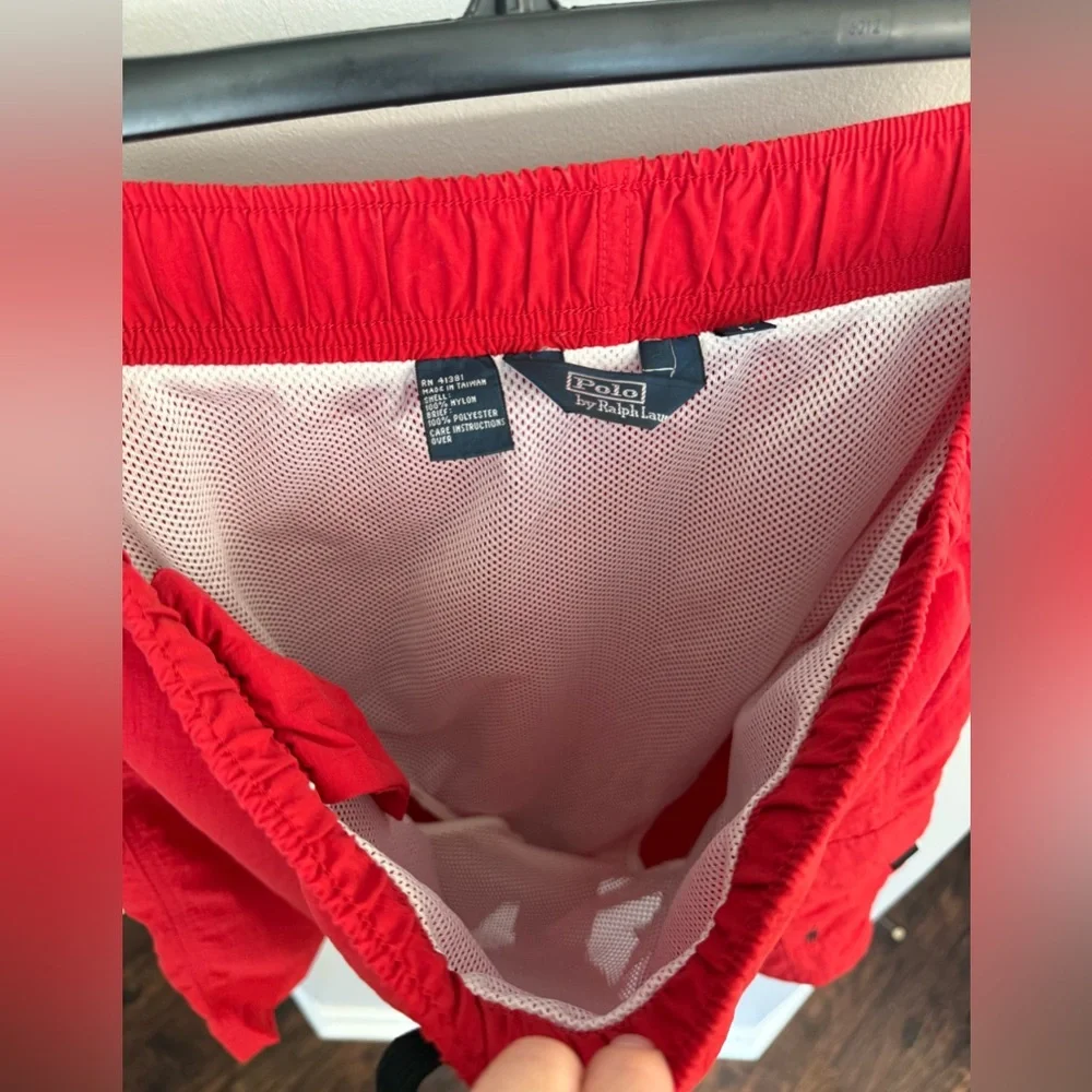 Polo Ralph Lauren Lightweight Swim Shorts Red Men’s Size L Classiccore Preppy